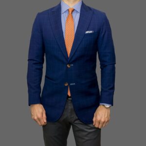 Blue Checkered Blazer